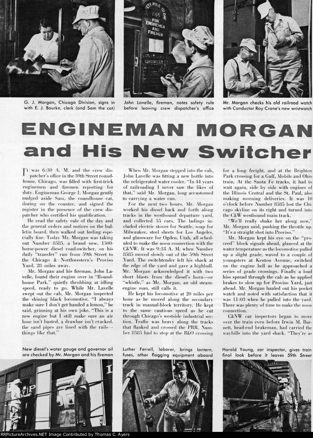 Engineman Morgan's New Switcher, Page 18, 1953
